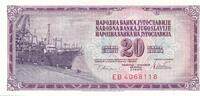 Jugoslawien 20 Dinara Banknote -