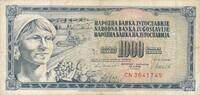 Jugoslawien 1000 Dinara Banknote -