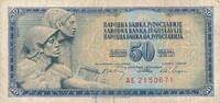 Jugoslawien 50 Dinara Banknote -