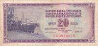 Jugoslawien 20 Dinara Banknote -