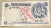 Singapur 1 Dollar Banknote -