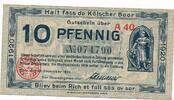 Stadt Köln 10 Pfennig NotGeld -