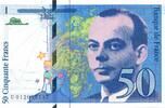 50 Francs 1993 Frankreich Banknote unc