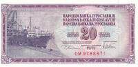 Jugoslawien 20 Dinara Banknote -