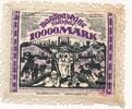 10000 Mark 1923 Deutsches Reich Deutschland Bielefeld Westfalen Bielefelder Stoffgeld unc-