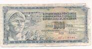 Jugoslawien 1000 Dinara Banknote -