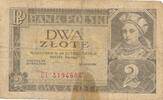 Polen 2 Zlotych Zloty Banknote -
