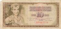 Jugoslawien 10 Dinara Banknote -