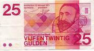 25 Gulden 1971 Niederlande Banknote III