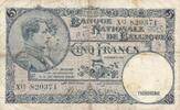 Belgien 5 Francs Banknote -