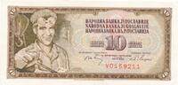 Jugoslawien 10 Dinara Banknote -