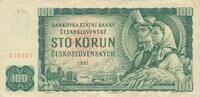 100 Korun 1961 Tschechoslowakei Banknote III
