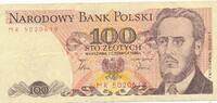 Polen 100 Zlotych Banknote -