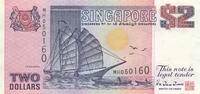 Singapur 2 Dollars Banknote -