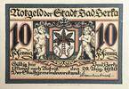 Deutschland, Deutsches Reich 10 Pfennig 1 x Notgeldschein, Notgeld der Stadt Bad Berka -