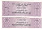 Zofingen Siegfried AG, 5 1/2 % Anleihe 1976 - 86 Optionsscheine 2 Stück -