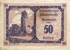 Österreich Notgeld 50 Heller 1 x Notgeldschein, Bregenz, Vorarlberg -