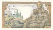 Frankreich 1000 Franc Banque de France, Nr. 092 -