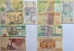 Ägypten 2* 5, 2* 10 Piastres, 1 Pound Banknote 5 Stück, 1982-1986, 1993-2001 -