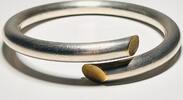 Silberschmuck 925er Silber Chunky Sterling Silber Armband, Silberarmband Amreif -