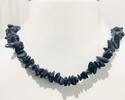 Silberschmuck 925er Silber Silber Verschluss Lapislazuli Halskette, Magnet Verschluss -