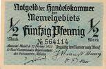 Deutsches Reich Deutschland 1/2 Mark 1922 Memel Memelgebiet Ostpreußen M... 23.46 US$ Tax included +  11.73 US$ shipping