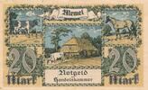 Deutsches Reich Deutschland 20 Mark 1922 Memel Memelgebiet Ostpreußen Me... 52.79 US$ Tax included +  11.73 US$ shipping