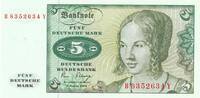 Deutschland BRD 5 Mark 1980 Banknote. Deutsche Bundesbank, B/Y unc 20.83 US$  +  69.44 US$ shipping