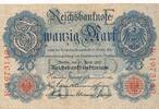Deutsches Reich Deutschland 20 Reichsmark Mark 1910 Banknote, Udr.-Bst./... 577.47 US$113.41 US$  +  69.44 US$ shipping