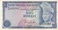 Malaysia 1 Ringgit 1976 Banknote II- 8.10 US$  +  69.44 US$ shipping