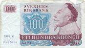 Schweden 100 Kronor 1976 Banknote IV, stark gebraucht. Mit Rissen 5.79 US$  +  69.44 US$ shipping