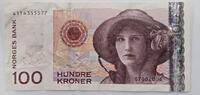 Norwegen 100 Kroner Kronen 2006 Banknote III 9.26 US$  +  69.44 US$ shipping