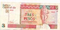 Kuba 3 Pesos 2016 Banknote III 4.63 US$  +  69.44 US$ shipping