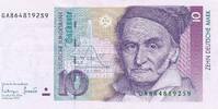 Deutschland BRD 10 DM Deutsche Mark Standardnote, Serie GA/S -