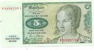 BRD 5 Mark Bundesbanknote KN 7stellig, rot.Serie: B -