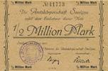 Saulgau 1/2 Million Mark Amtskörperschaft, Note -