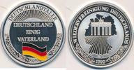 Medaille Deutschlandtaler mit farbiger Flagge -
