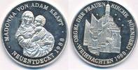 Moderne Medaille Frauenkirche Nürnberg , Weihnachten, Madonna von Adam Kraft -