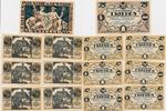 Triebes Gutscheine der Stadt 6 x 10 Pf., u. 1 x 75 Pf. -