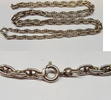 Lange Stäbchenankerkette Kette 835 er Silber für Münzanhänger Silberkette L 88cm -