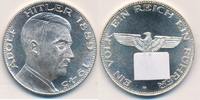 III. Reich versilberte Medaille Hitler , spätere Prägung aus den 1960zigern Jahre -