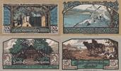 Eutin 1x 50 100 Pfennig Zwei Notgeldscheine aus Eutin -