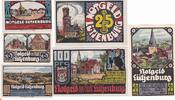 Lütjenburg 1x 25 1x 50 1x 100 Pfennig Drei Notgeldscheine aus Lütjenburg -