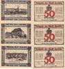 Apolda 3x 50 Pfennig Drei Notgeldscheine aus Apolda -