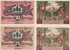 Auma 10 25 Pfennig Zwei Notgeldscheine aus Auma -