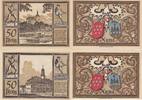 Auma 2x 50 Pfennig Zwei Notgeldscheine aus Auma -