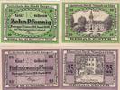 Berga a.d. Elster 10 25 Pfennig Zwei Notgeldscheine aus Berga-Elster -