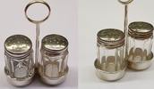 2-teilig Salz-/ Pfefferstreuer-Set Salzsteuer Pfefferstreuer 835er Silber -