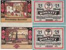 Borstel 2x 25 Pfennig Zwei Notgeldscheine aus Borstel -
