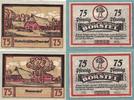 Borstel 2x 75 Pfennig Zwei Notgeldscheine aus Borstel -